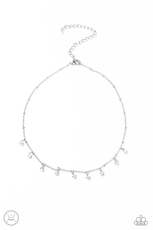 Paparazzi- Dainty Diva - White Choker