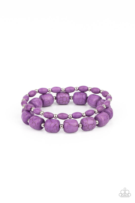 Paparazzi - Colorfully Country - Purple Bracelet