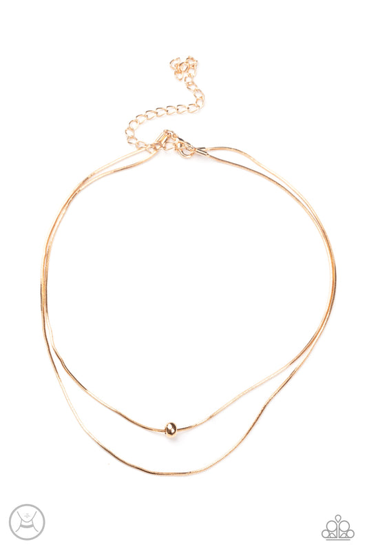 Paparazzi - Super Slim - Gold Choker