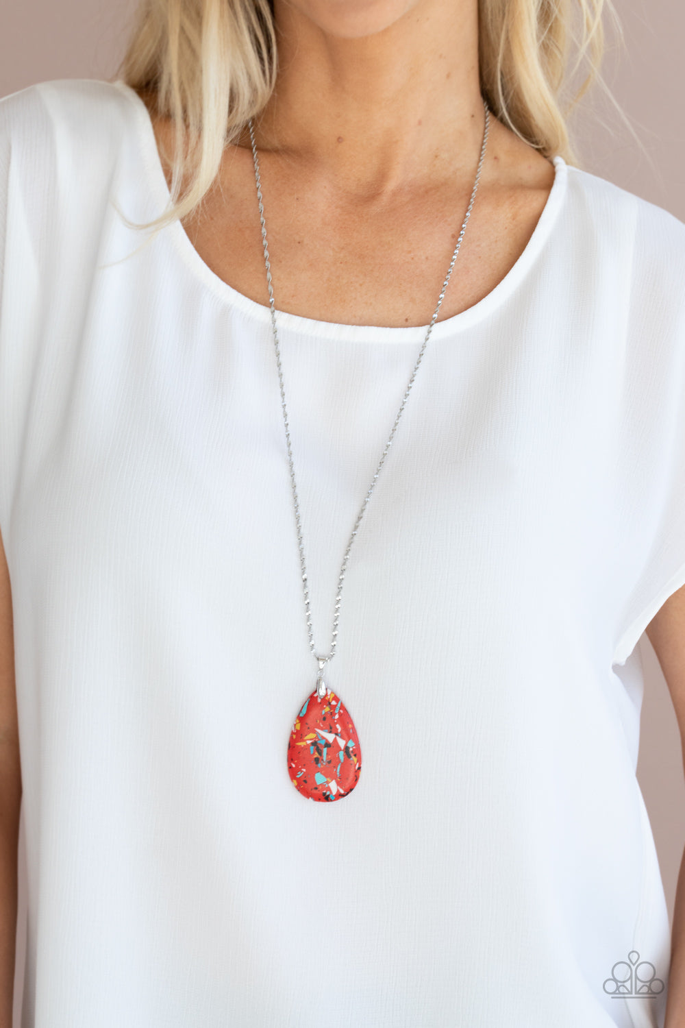 Paparazzi- Extra Elemental - Red Necklace