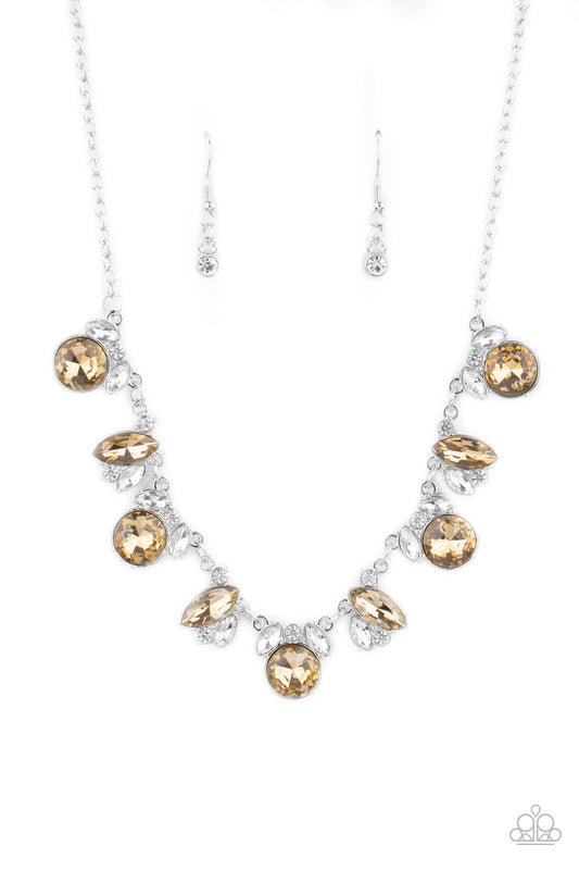 Paparazzi- BLING to Attention - Brown Necklace