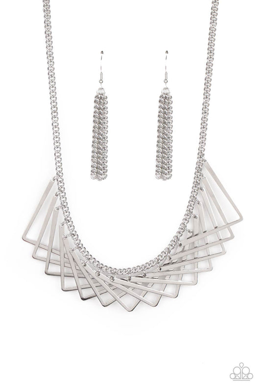 Paparazzi - Metro Mirage - Silver Necklace