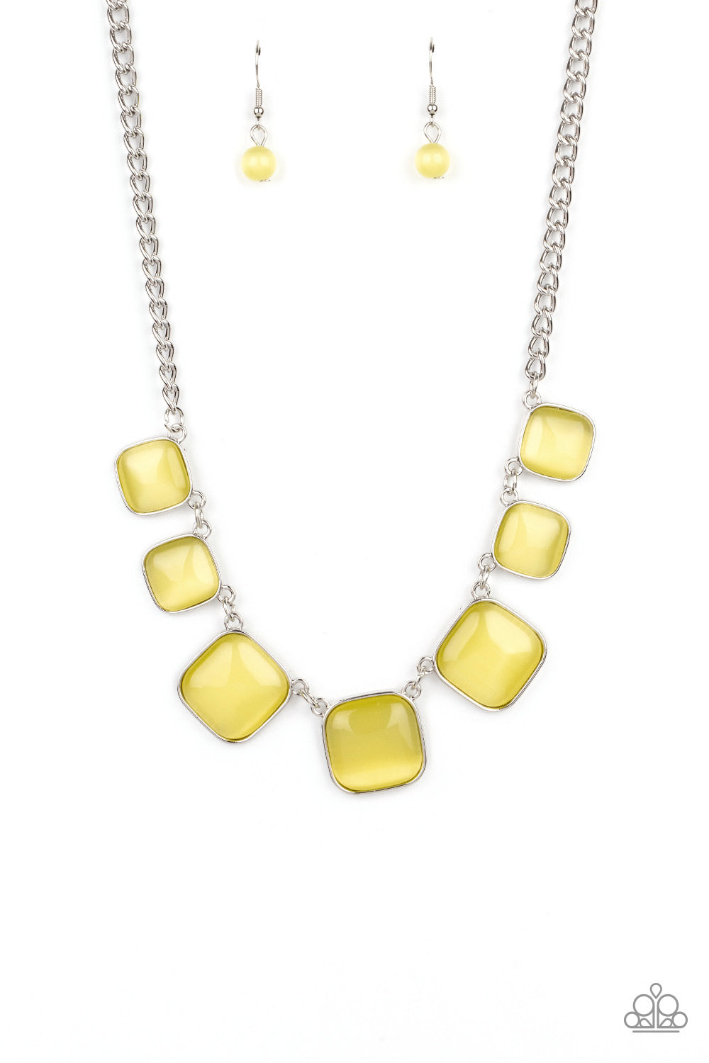 Paparazzi - Aura Allure - Yellow Necklace