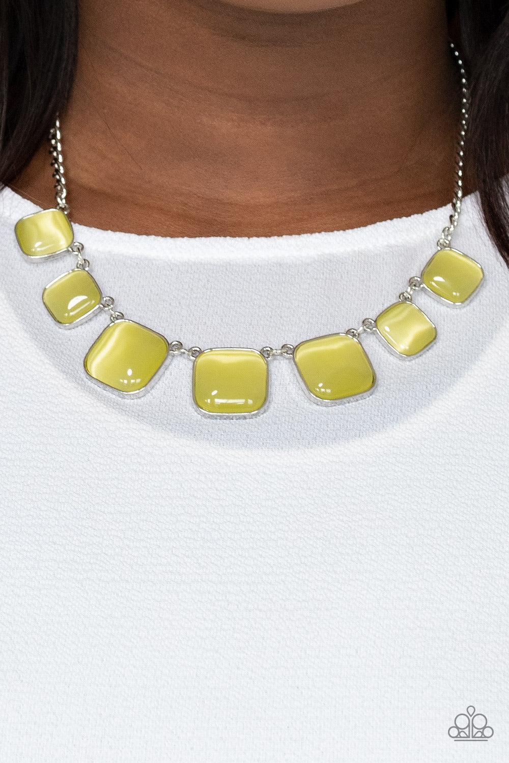 Paparazzi - Aura Allure - Yellow Necklace