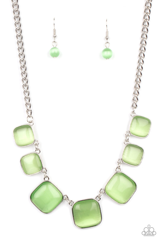 Paparazzi - Aura Allure - Green Necklace
