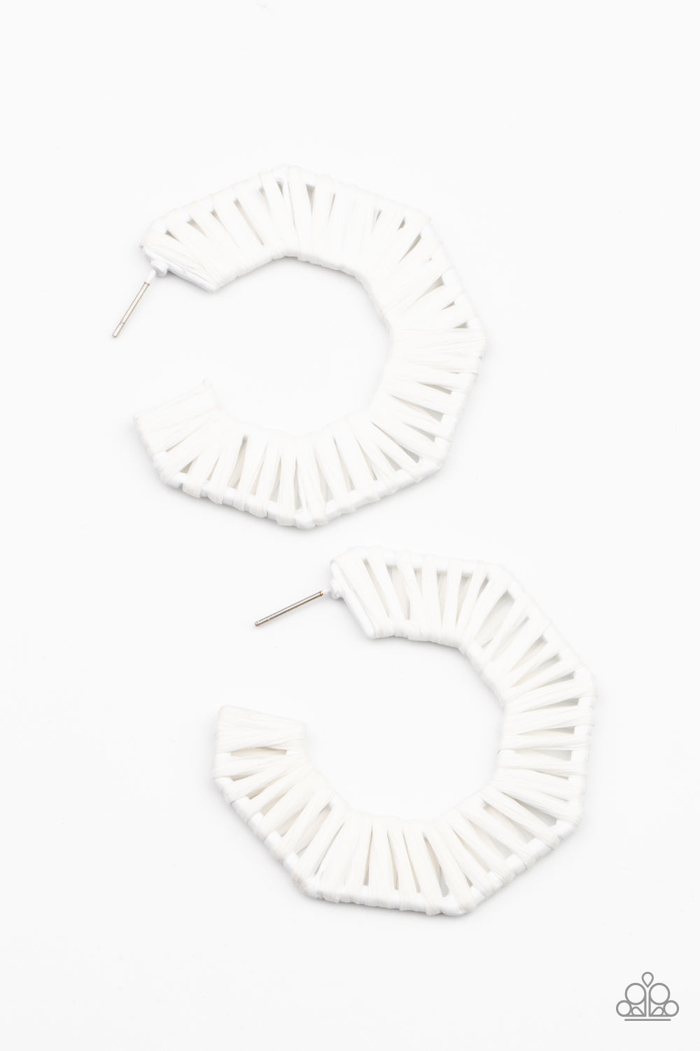 Paparazzi - Fabulously Fiesta - White Earrings