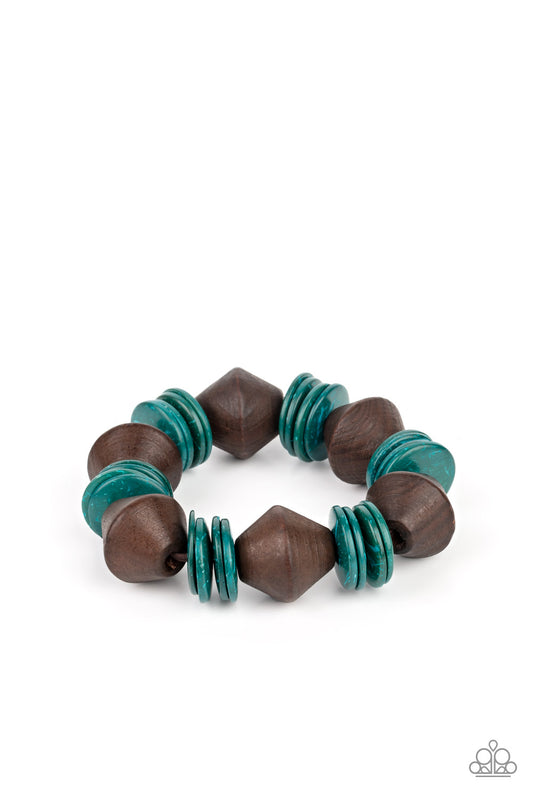 Paparazzi - Bermuda Boardwalk - Blue Bracelet
