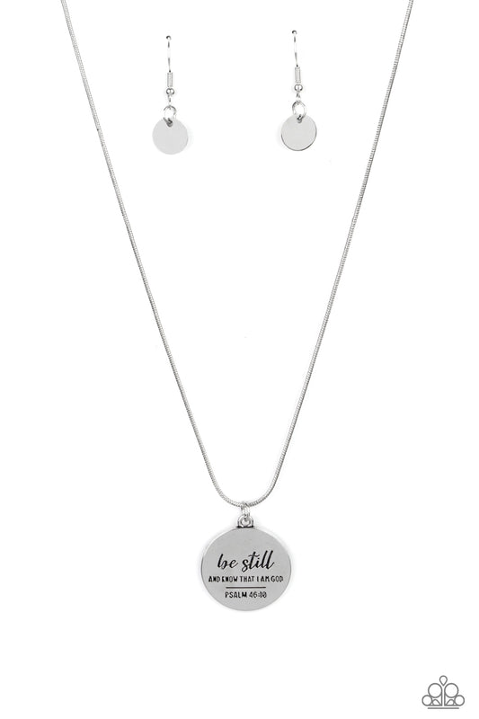 Paparazzi - Be Still - Silver Necklace
