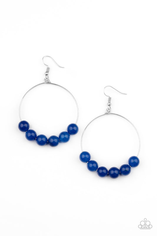 Paparazzi- Let It Slide - Blue Earrings