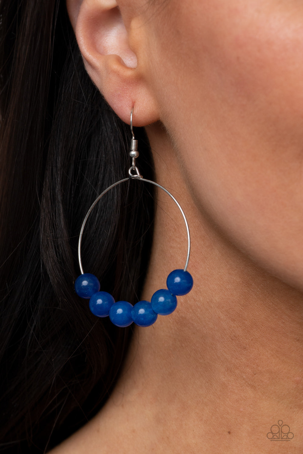 Paparazzi- Let It Slide - Blue Earrings