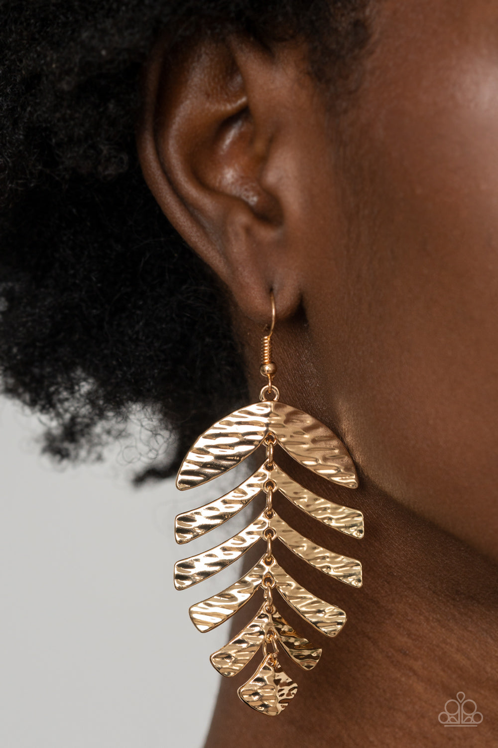 Paparazzi - Palm Lagoon - Gold Earrings
