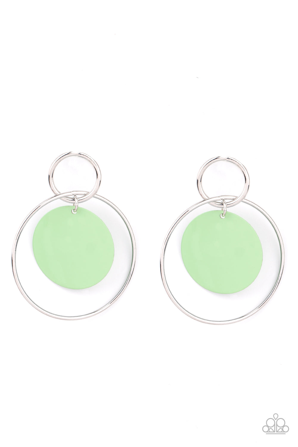 Paparazzi - POP, Look, and Listen - Green Earrings