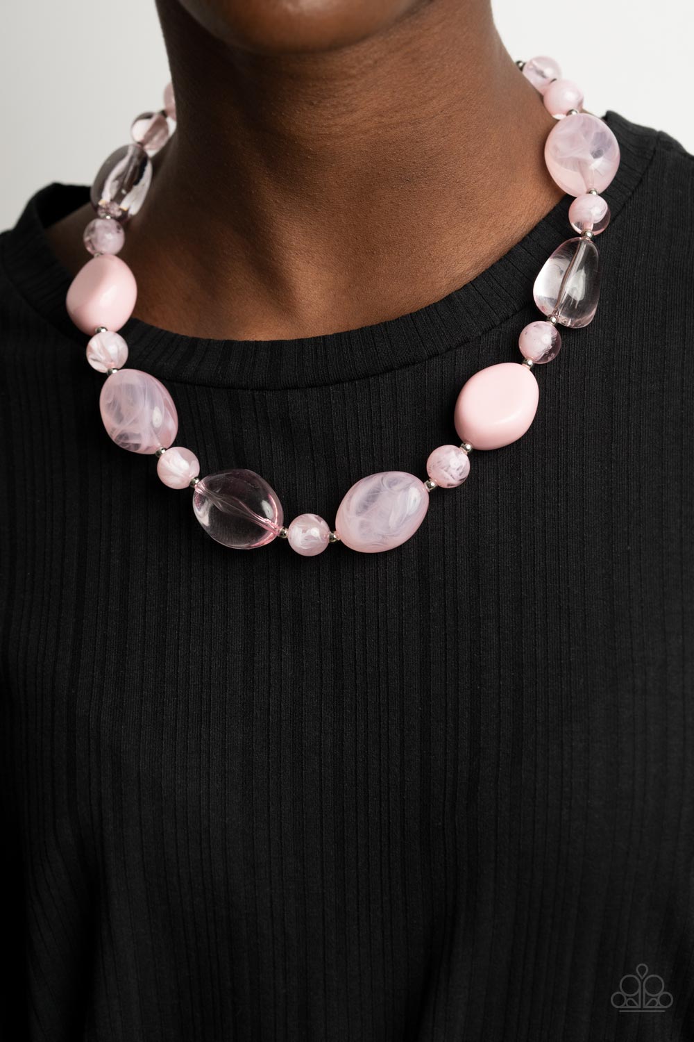 Paparazzi - Staycation Stunner - Pink Necklace and I Need A Staycation Pink Bracelet