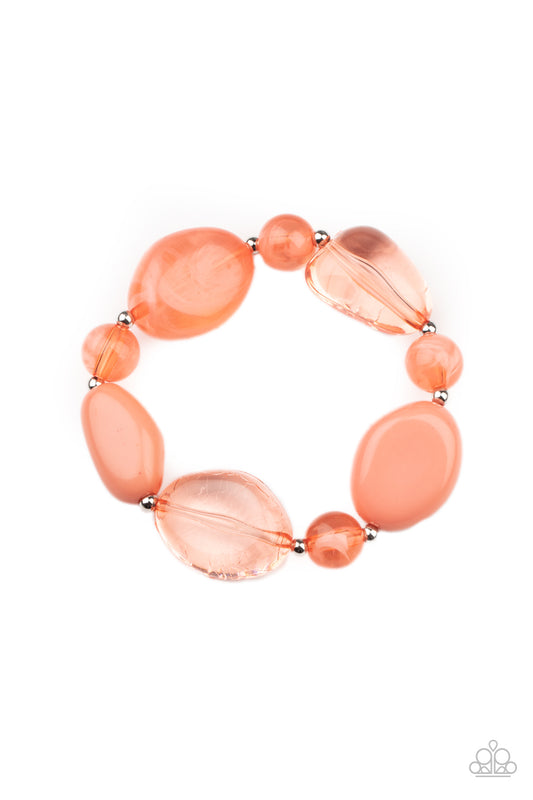 Paparazzi - I Need a STAYCATION - Orange Bracelet