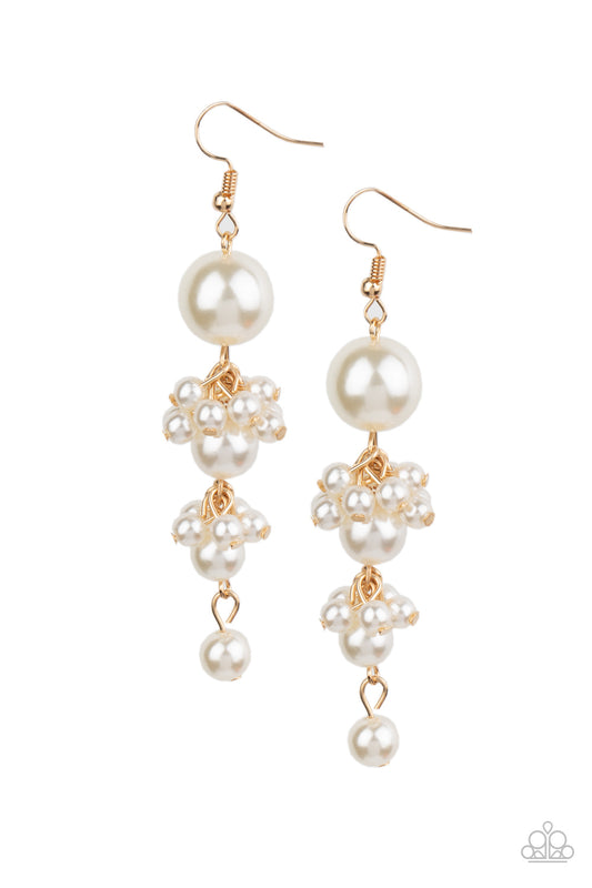 Paparazzi - Ageless Applique - Gold Earrings