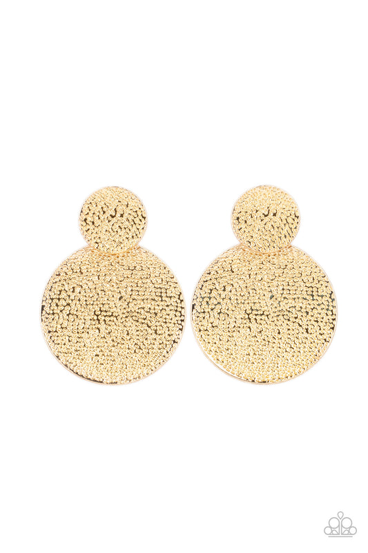 Paparazzi- Refined Relic - Gold Earrings
