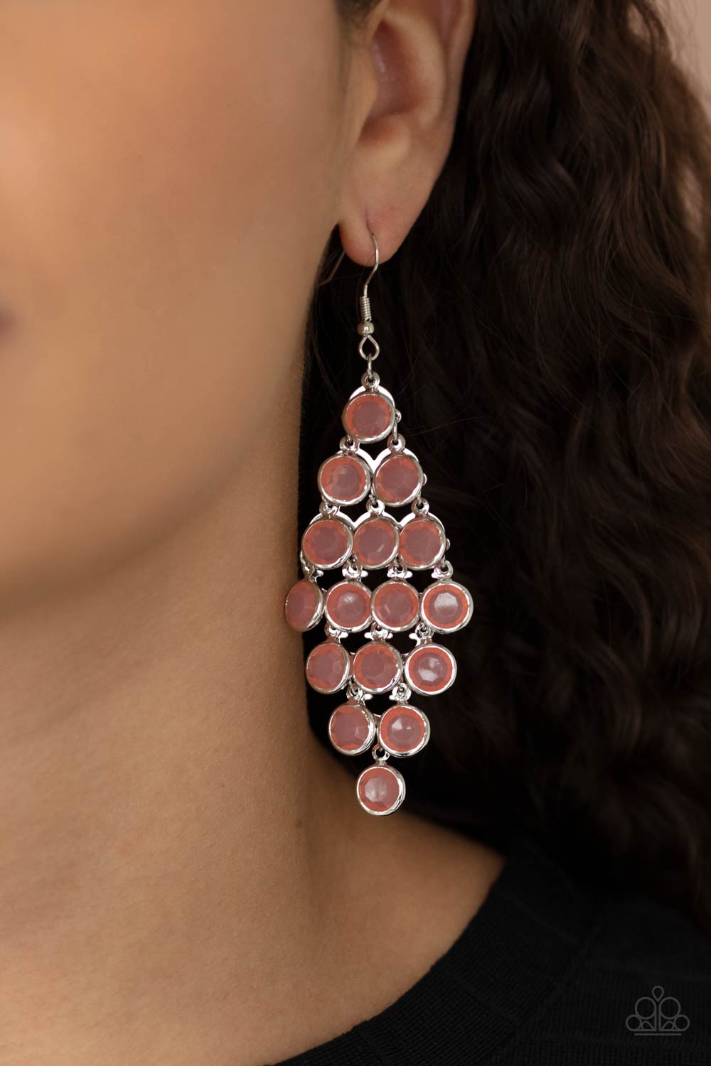 Paparazzi - With All DEW Respect - Orange Earrings