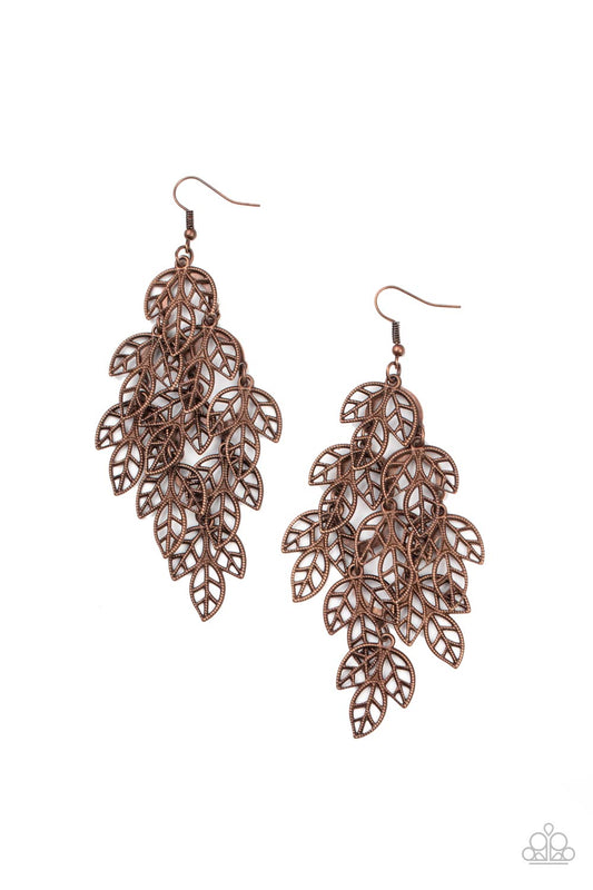 Paparazzi- The Shakedown - Copper Earrings