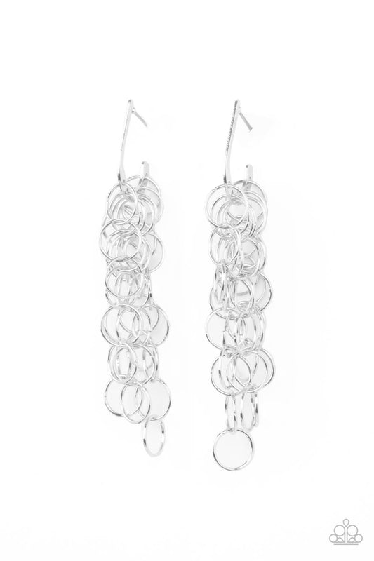 Paparazzi - Long Live The Rebels - Silver Earrings