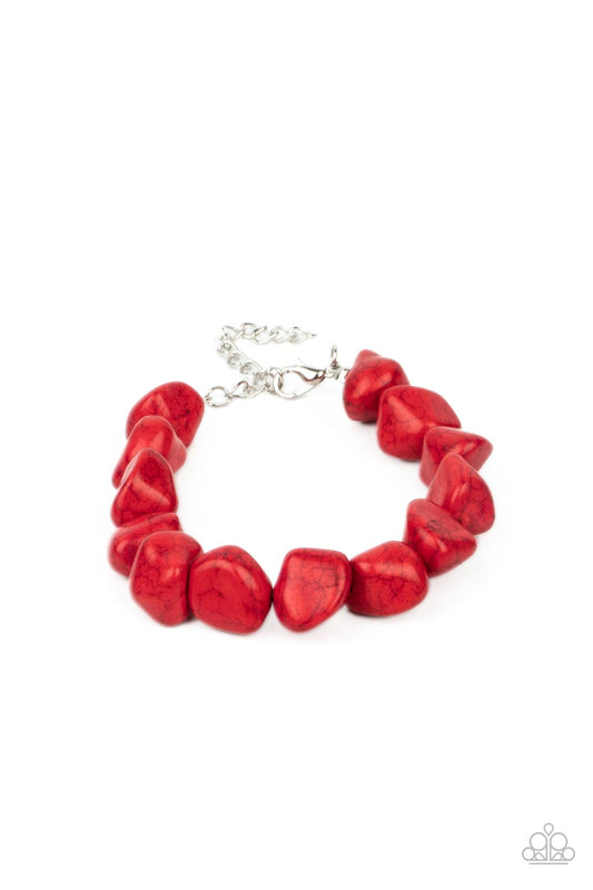 Paparazzi- Prehistoric Paradise - Red Bracelet