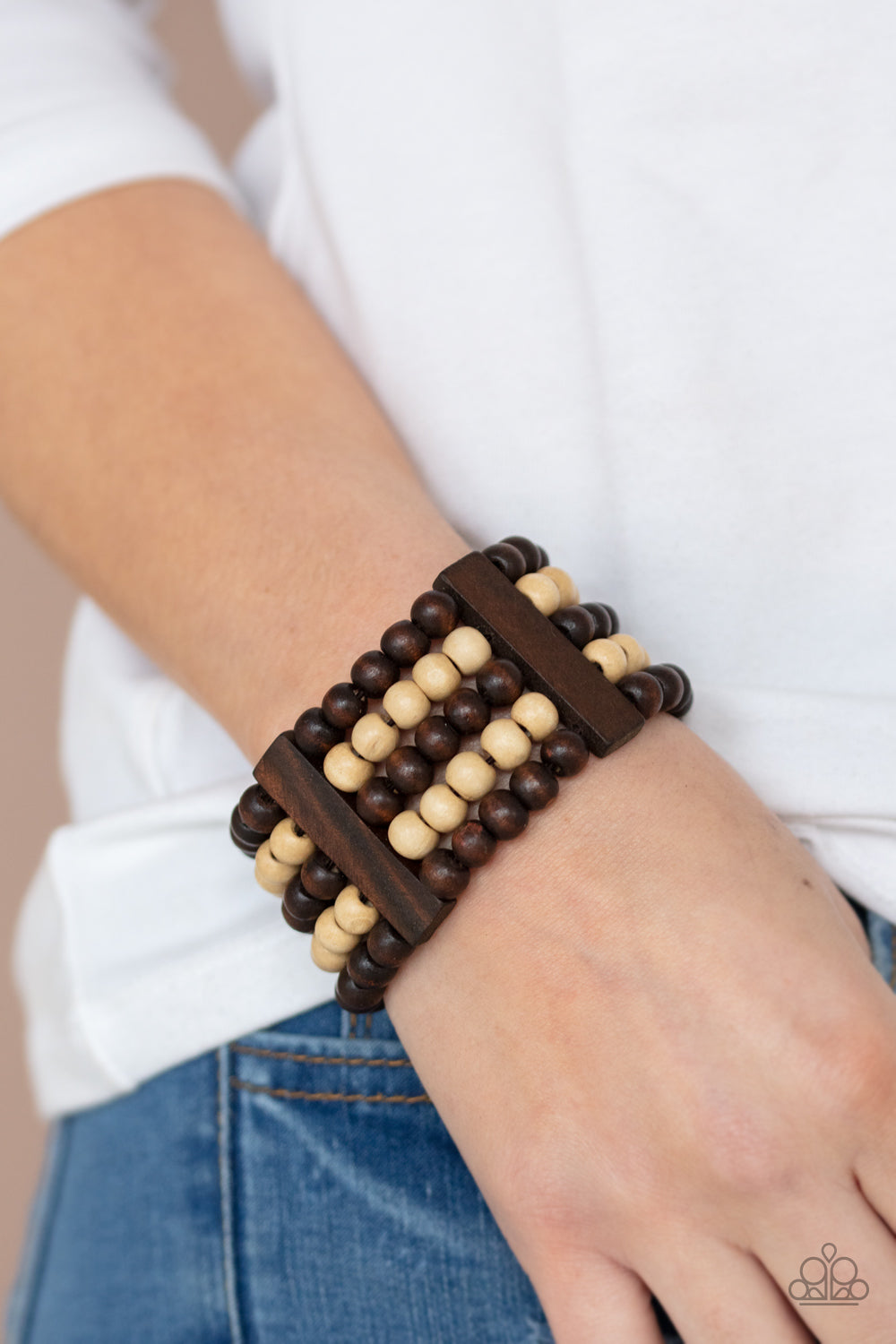 Paparazzi - Caribbean Catwalk - Brown Bracelet