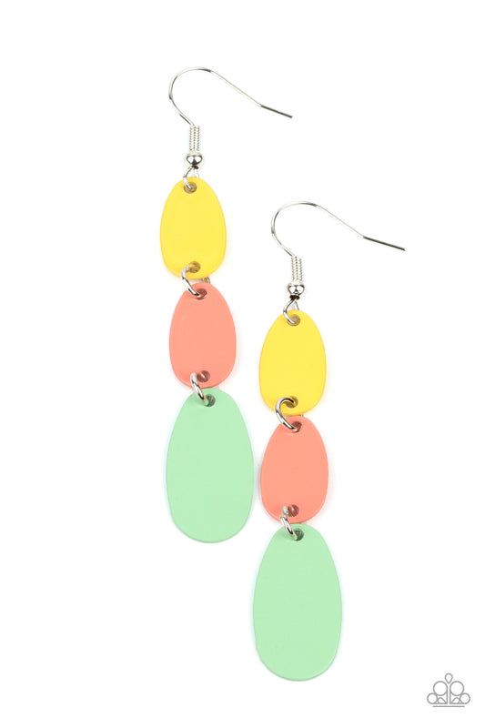 Paparazzi - Rainbow Drops - Multi Earrings