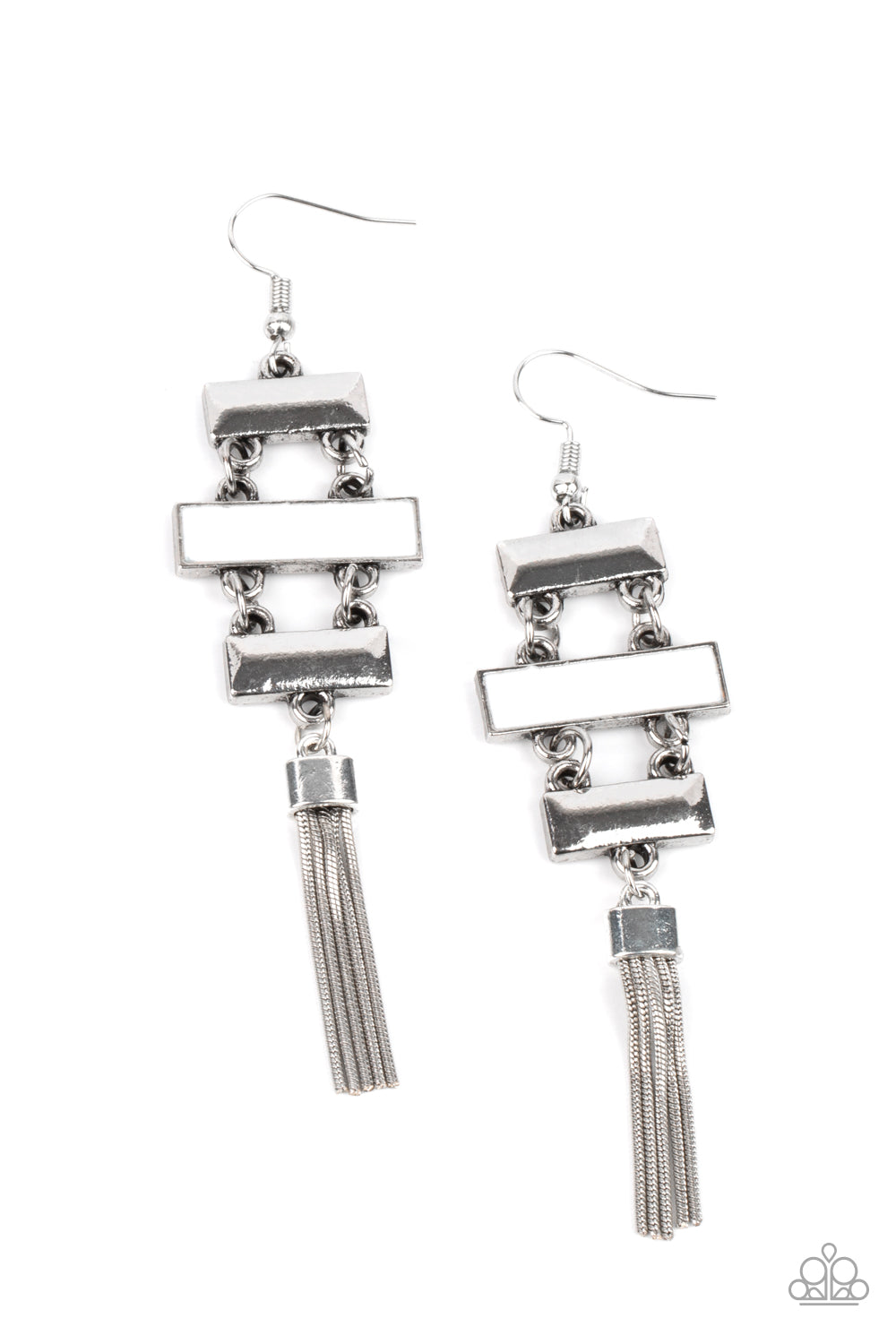 Paparazzi- Mind, Body, and SEOUL - White Earrings