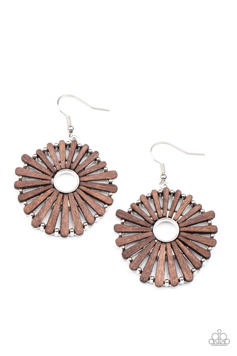 Paparazzi - SPOKE Too Soon - Brown Earrings