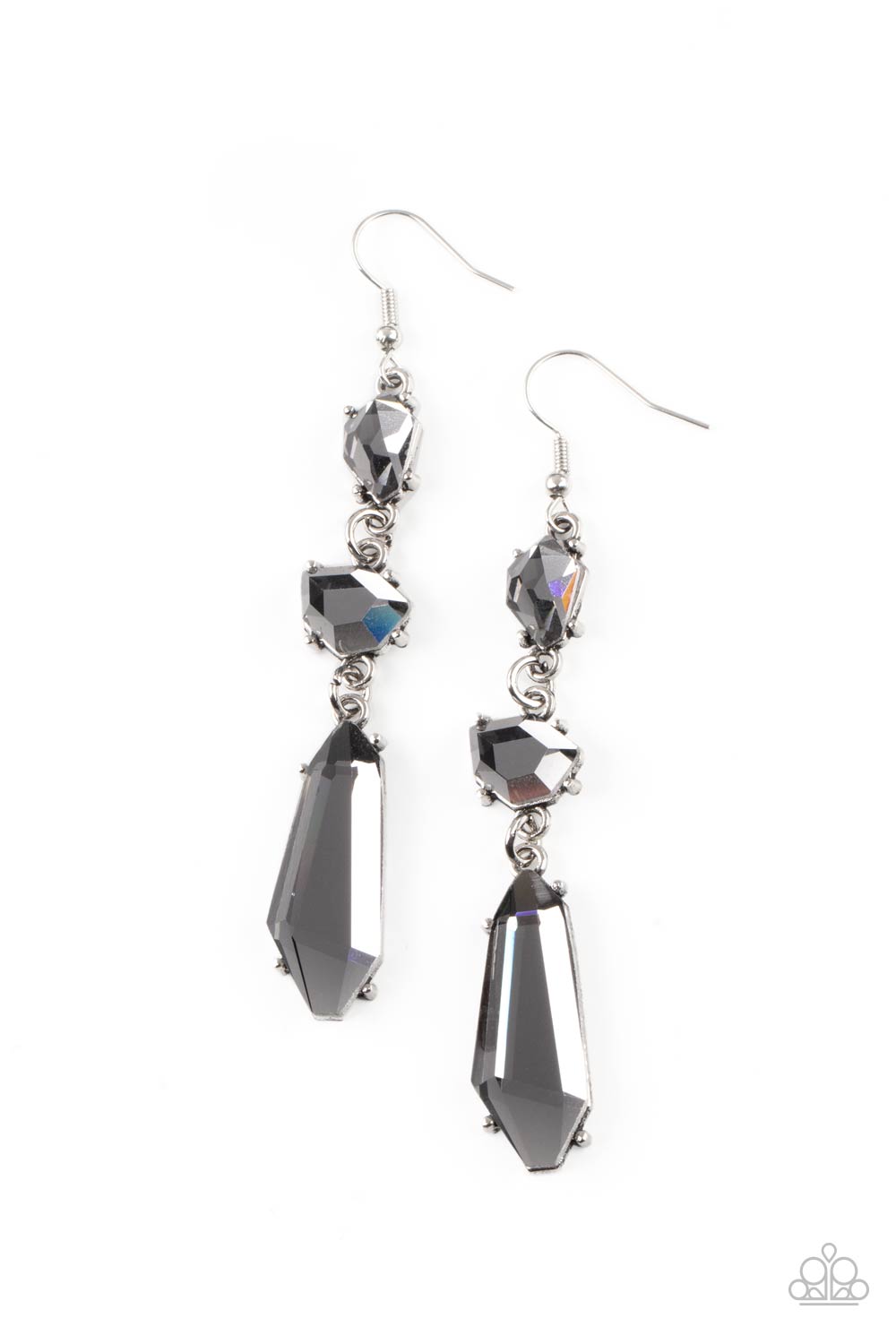 Paparazzi - Sophisticated Smolder - Silver Earrings