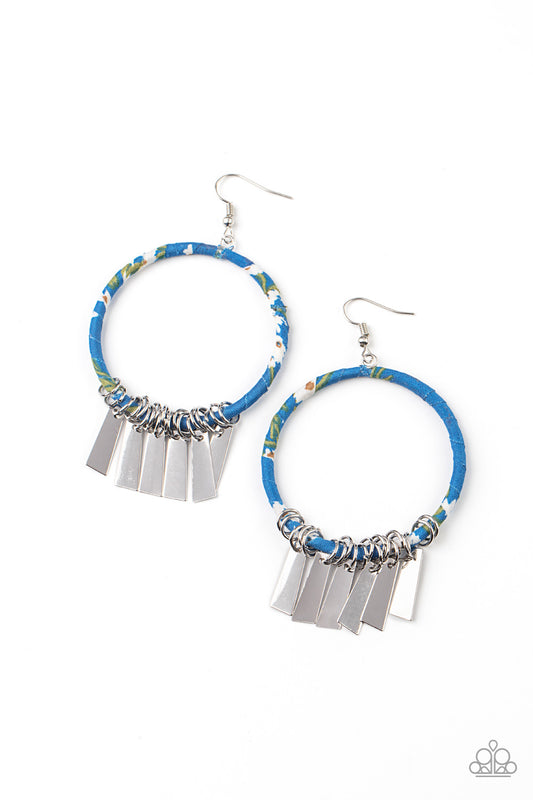 Paparazzi - Garden Chimes - Blue Earrings