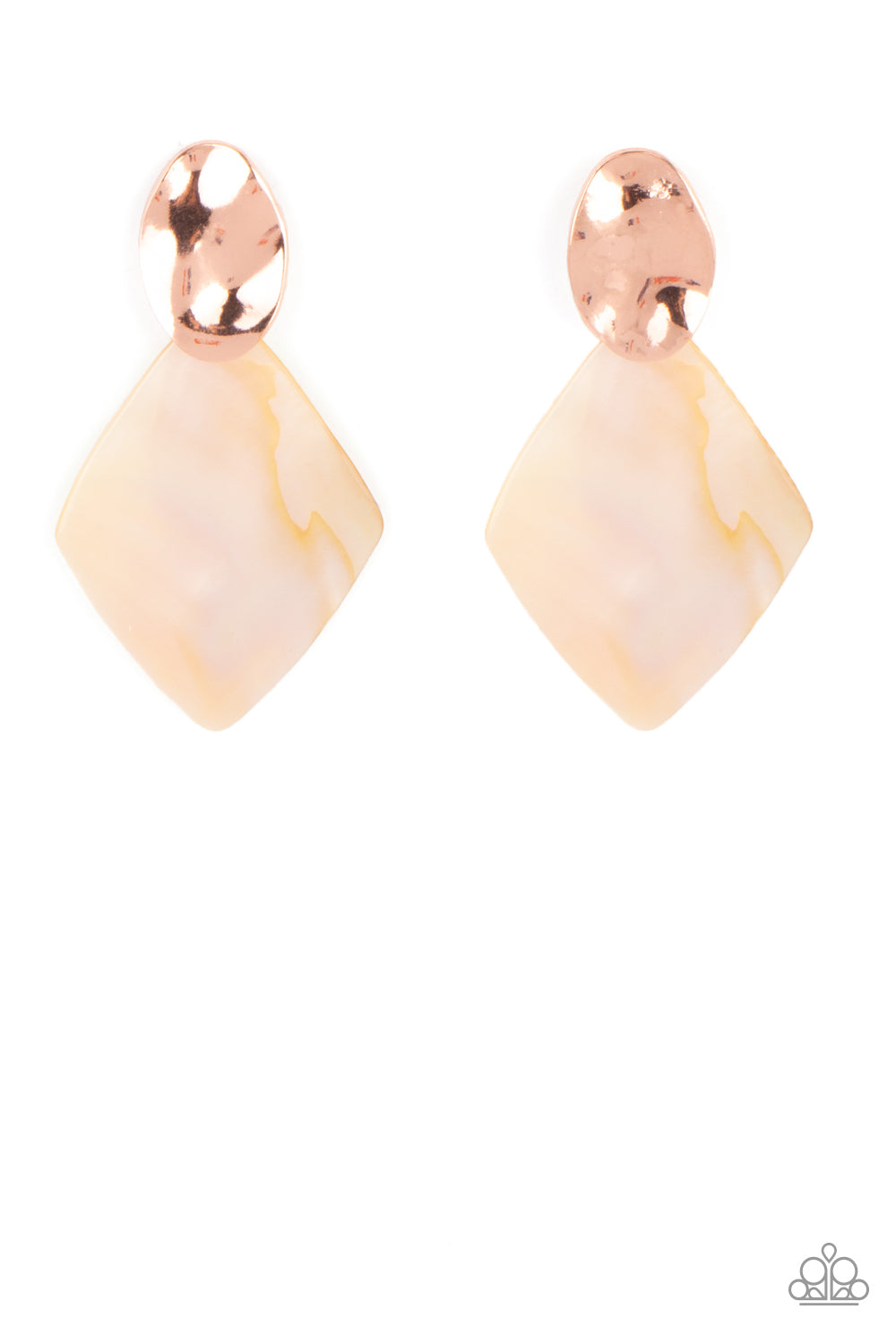 Paparazzi - Alluringly Lustrous - Copper Post Earrings