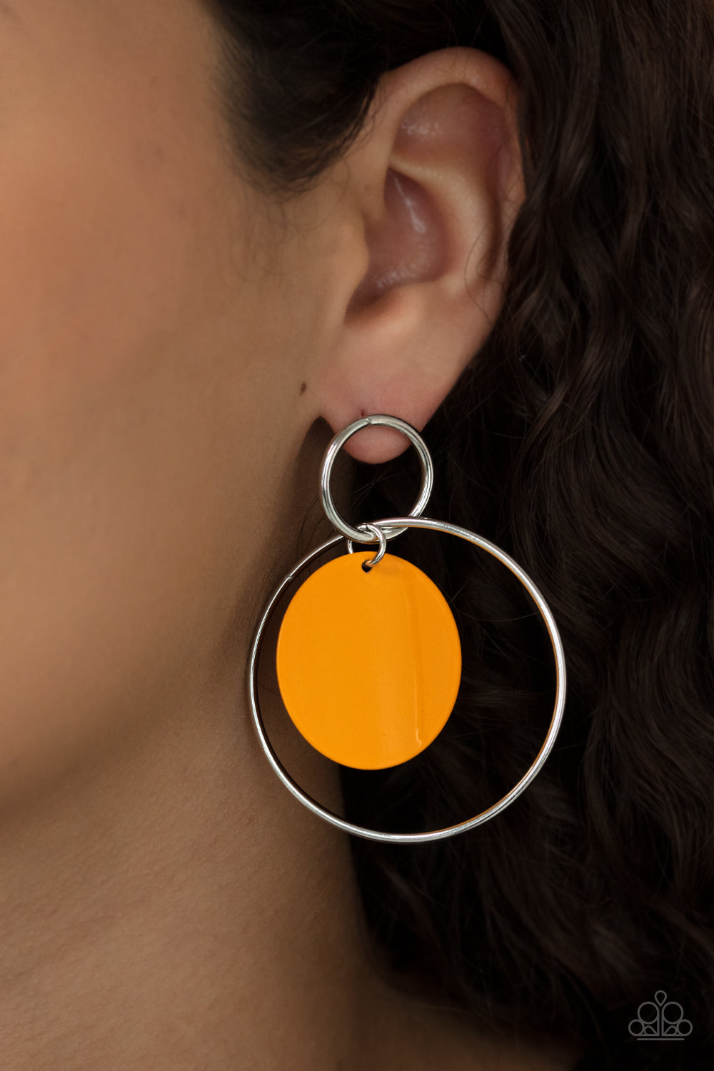 Paparazzi - POP, Look, and Listen - Orange Post Earrings