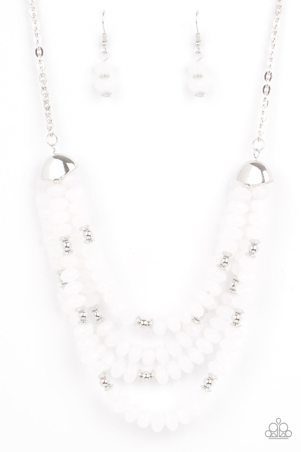 Paparazzi - Best POSH-ible Taste - White Necklace