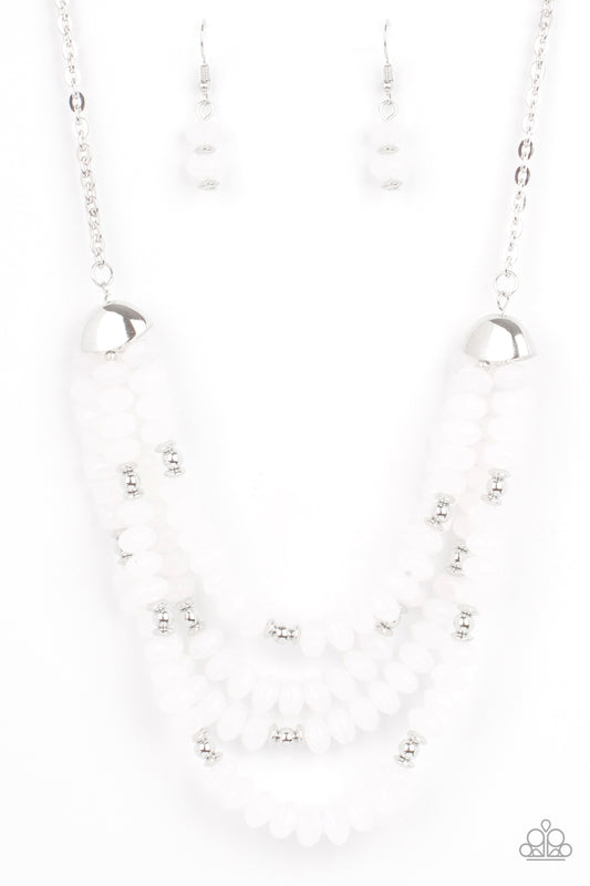 Paparazzi - Best POSH-ible Taste - White Necklace
