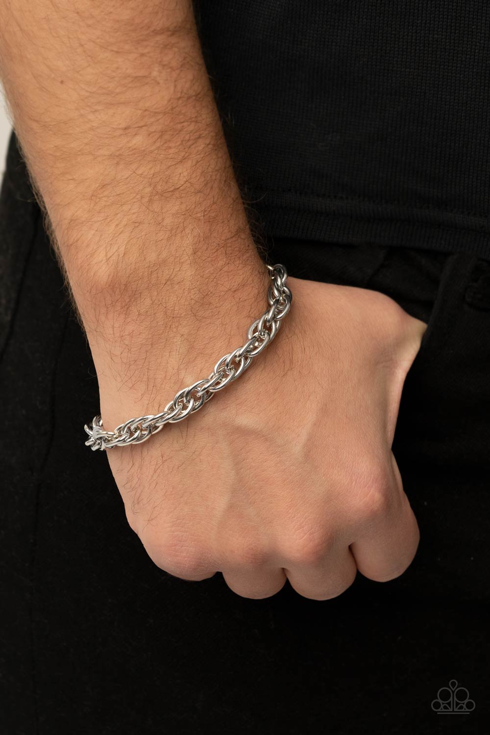 Paparazzi - Extra Entrepreneur and Executive Exclusive Silver Necklace and Bracelet