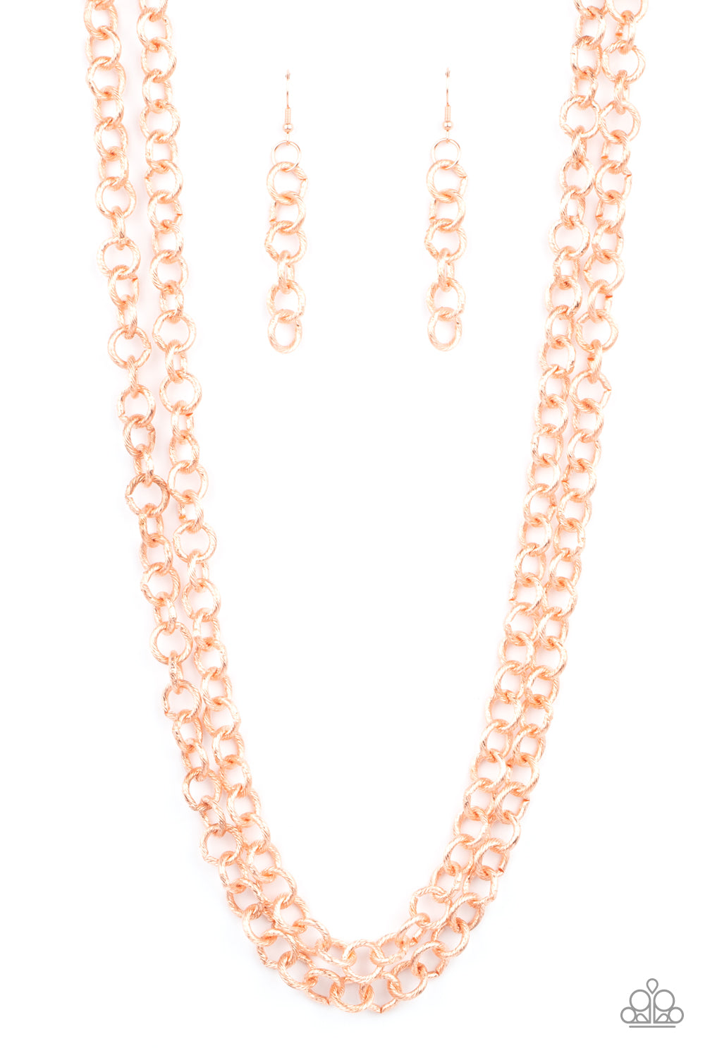 Paparazzi - Grunge Goals - Copper Necklace