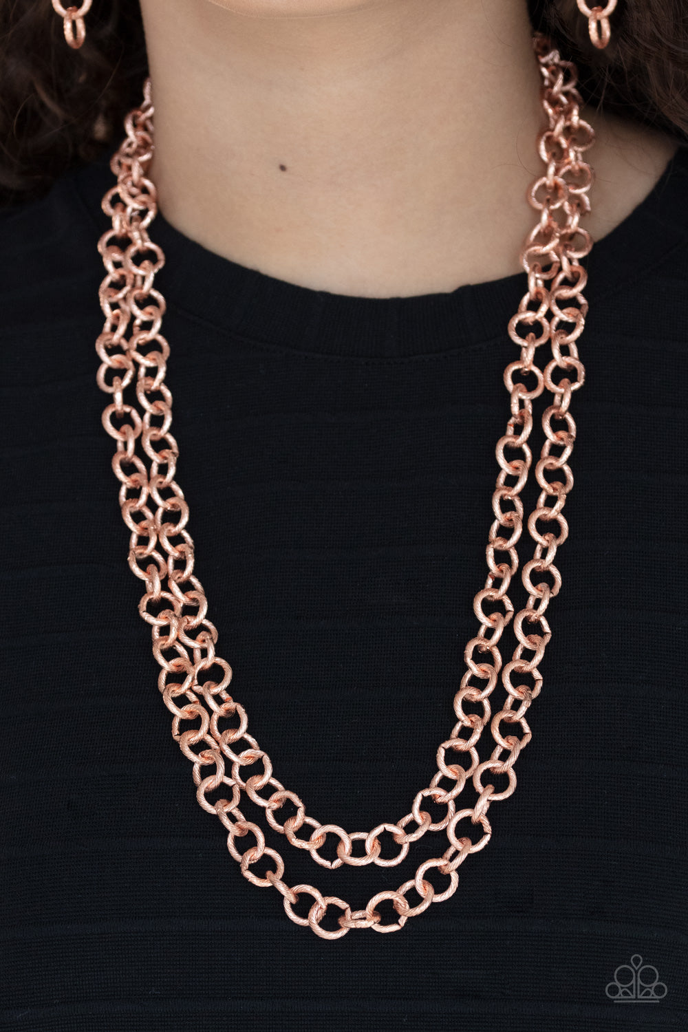 Paparazzi - Grunge Goals - Copper Necklace