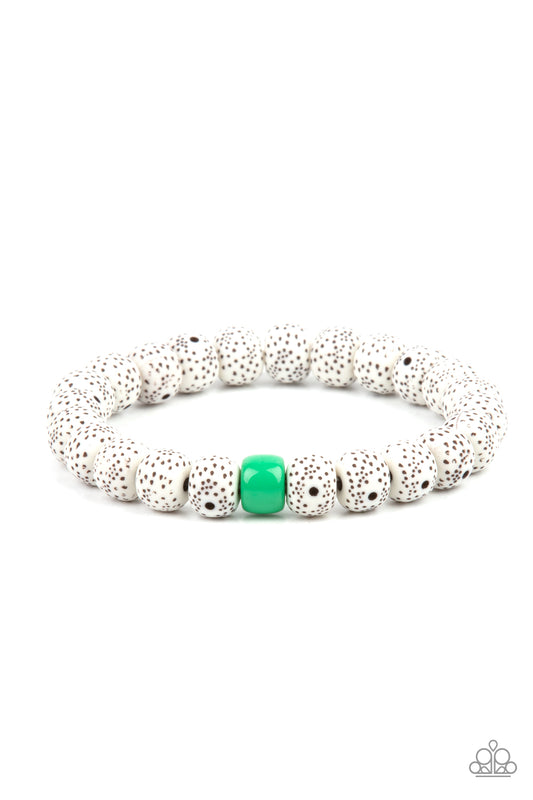 Paparazzi - ZEN Second Rule - Green Bracelet