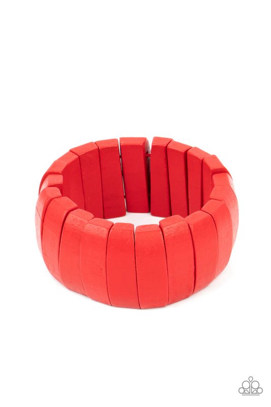 Paparazzi - Raise The BARBADOS - Red Bracelet