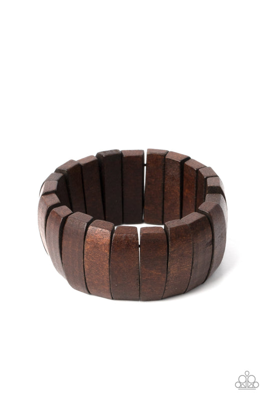 Paparazzi - Raise The BARBADOS - Brown Bracelet