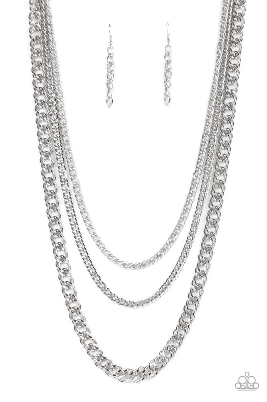 Paparazzi - Chain of Champions - Silver Necklace