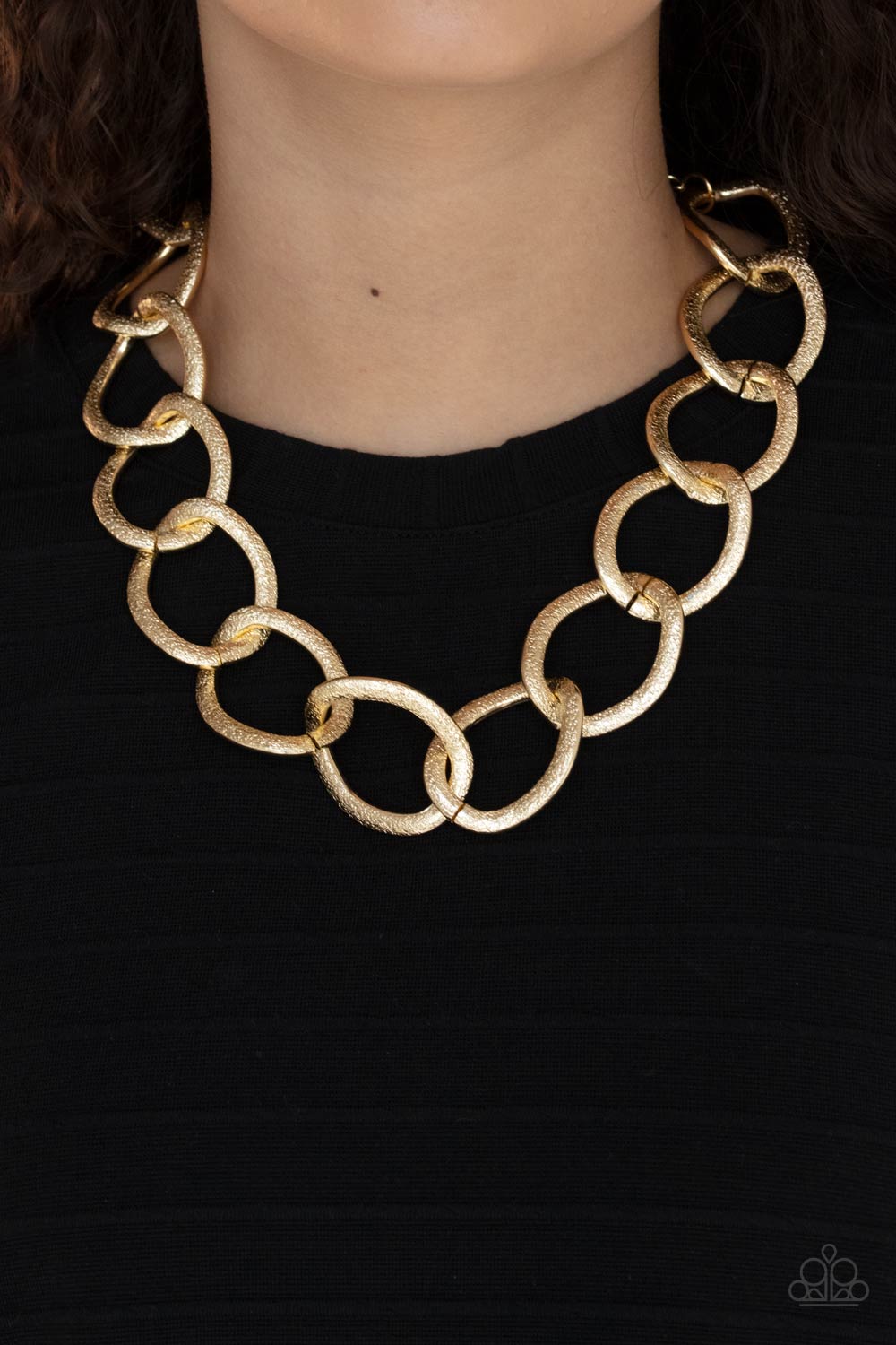 Paparazzi - Industrial Intimidation - Gold Necklace