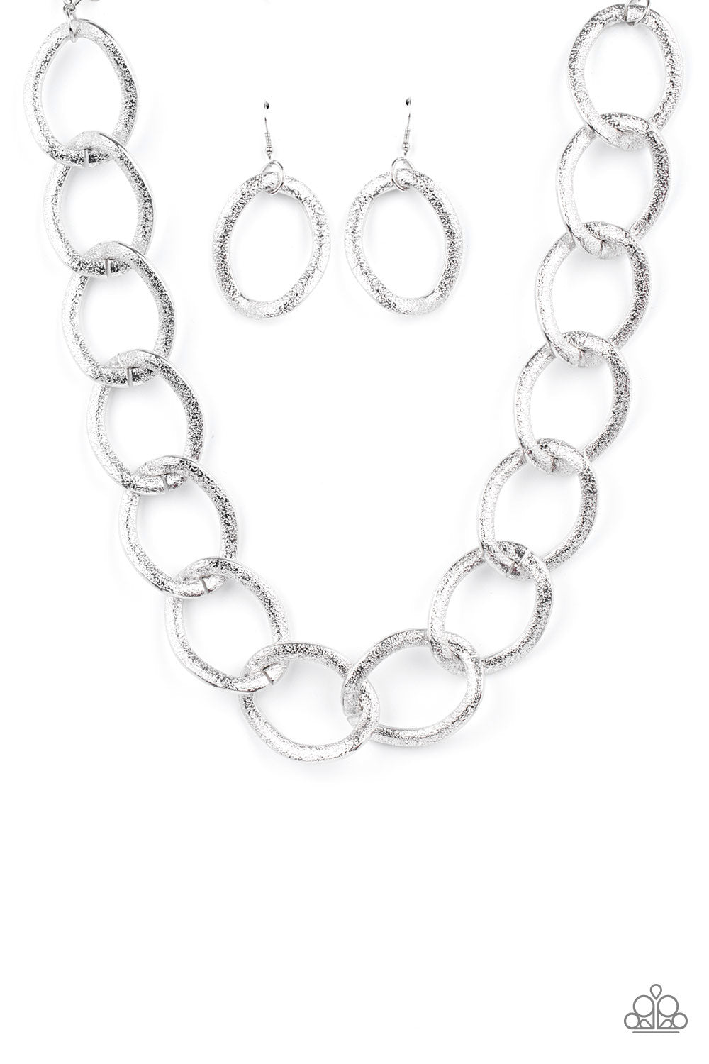 Paparazzi - Industrial Intimidation - Silver Necklace