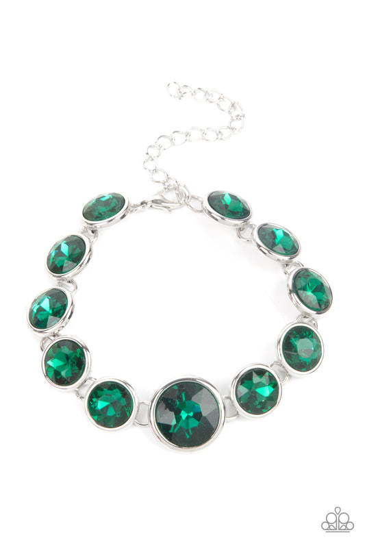 Paparazzi - Lustrous Luminosity - Green Bracelet