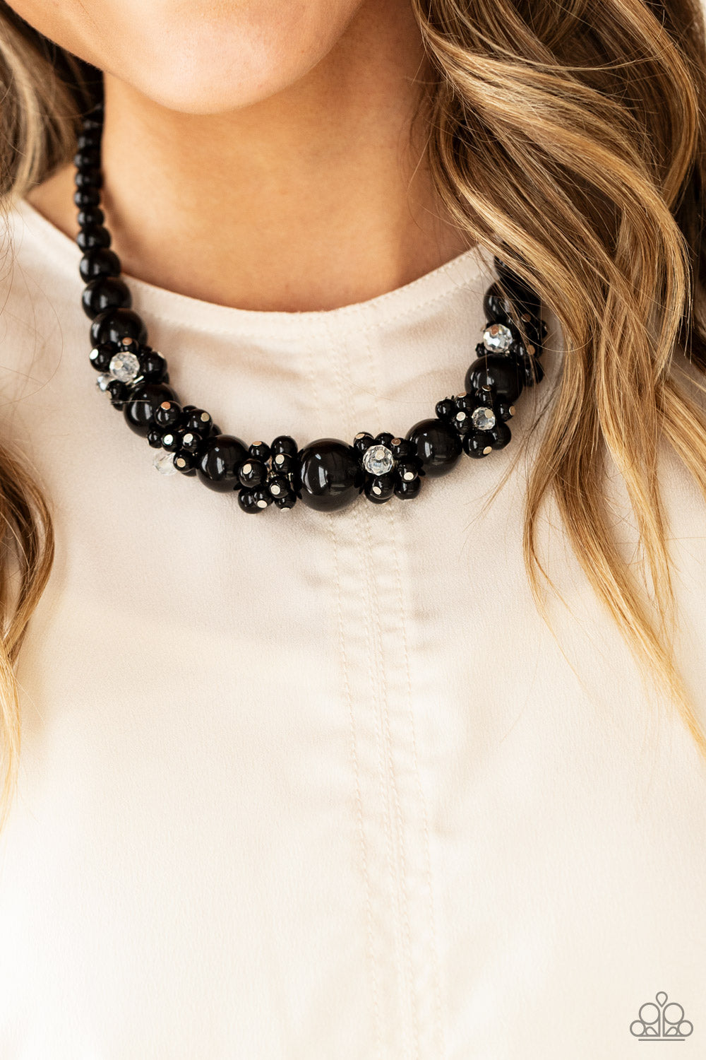 Paparazzi - All Dolled UPSCALE and Upcycled Upscale - Black Necklace and Bracelet Set