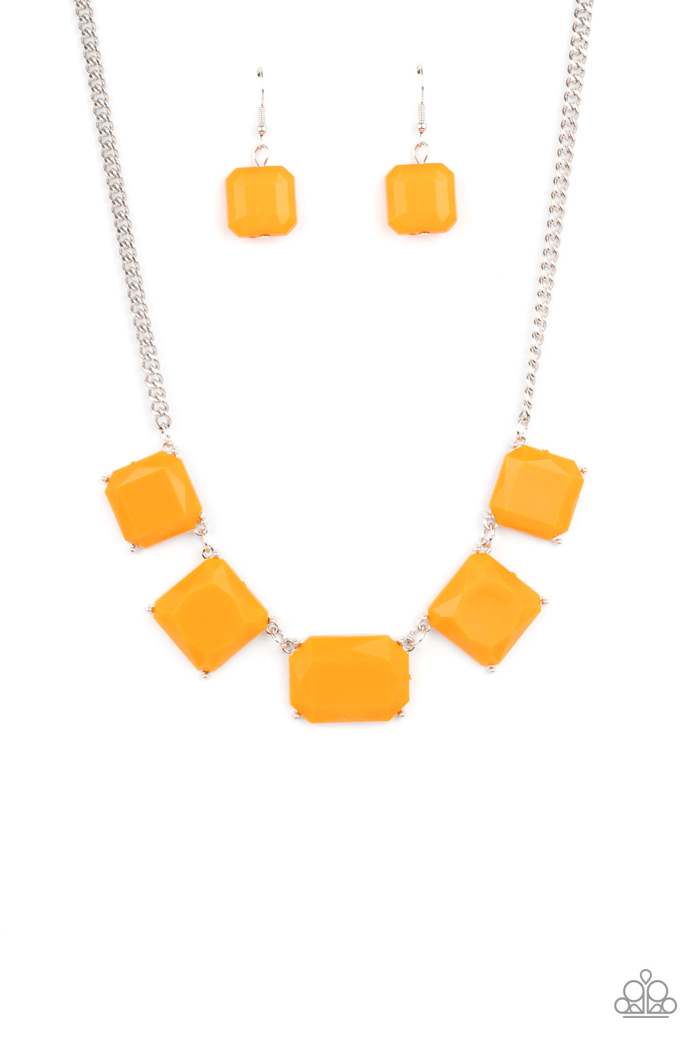 Paparazzi - Instant Mood Booster - Orange Necklace