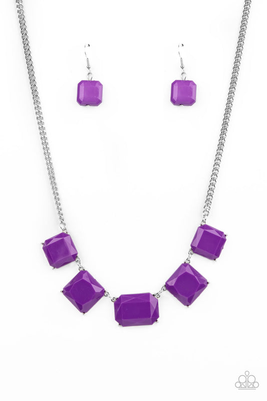 Paparazzi - Instant Mood Booster - Purple Necklace