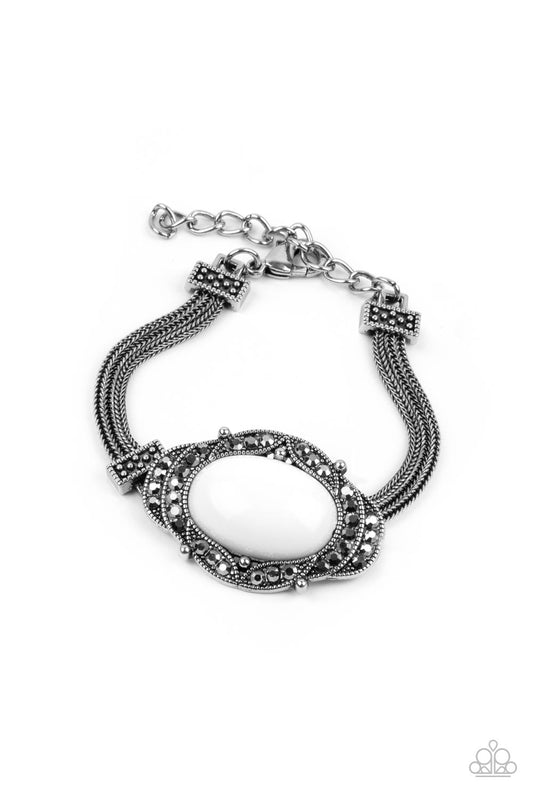 Paparazzi - Top-Notch Drama - White Bracelet