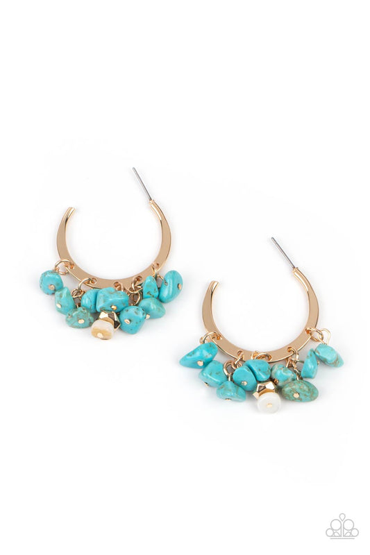 Paparazzi - Gorgeously Grounding - Gold Hoop Earrings