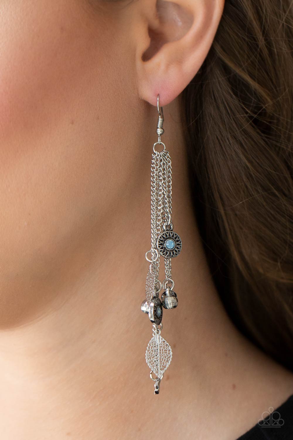 Paparazzi - A Natural Charmer - Blue Earrings